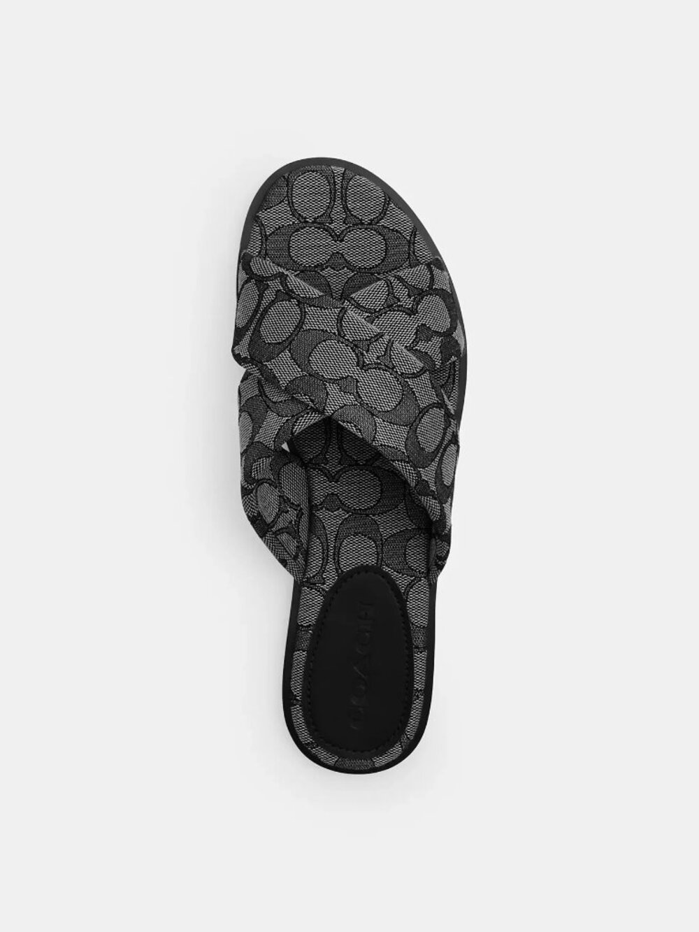 New In Box COACH Link Criss Cross Slide In Signature Jacquard Size 8.5